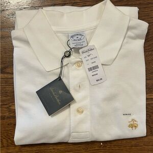 Brooks Brothers Men’s Knit Polo 100% Cotton - Slim fit - Size Medium New w Tags